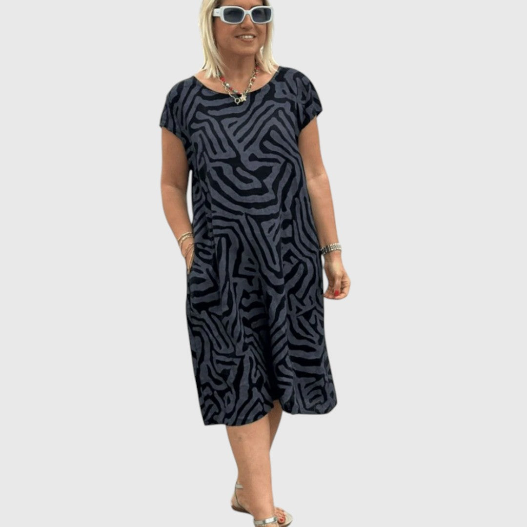 Dileys - Summer dress with round neck