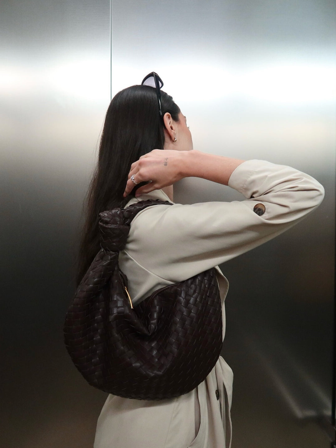 Giselle | Braided Knotted Medium Shoulder Bag