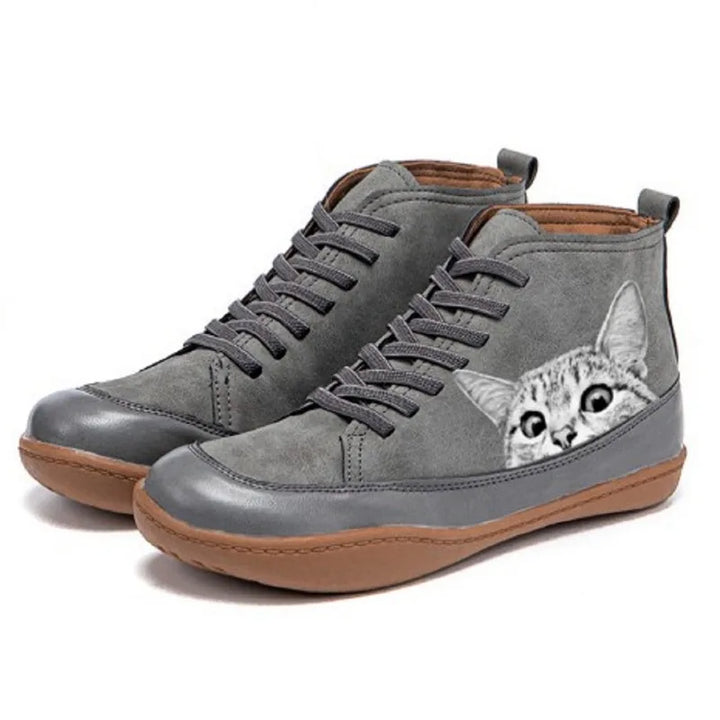 Mirie - Elegant Ankle Boots for Cat Lovers