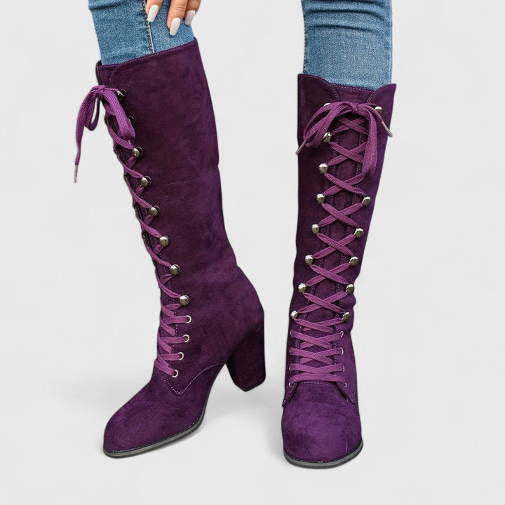 Marion | Velvet Elegance High Boots