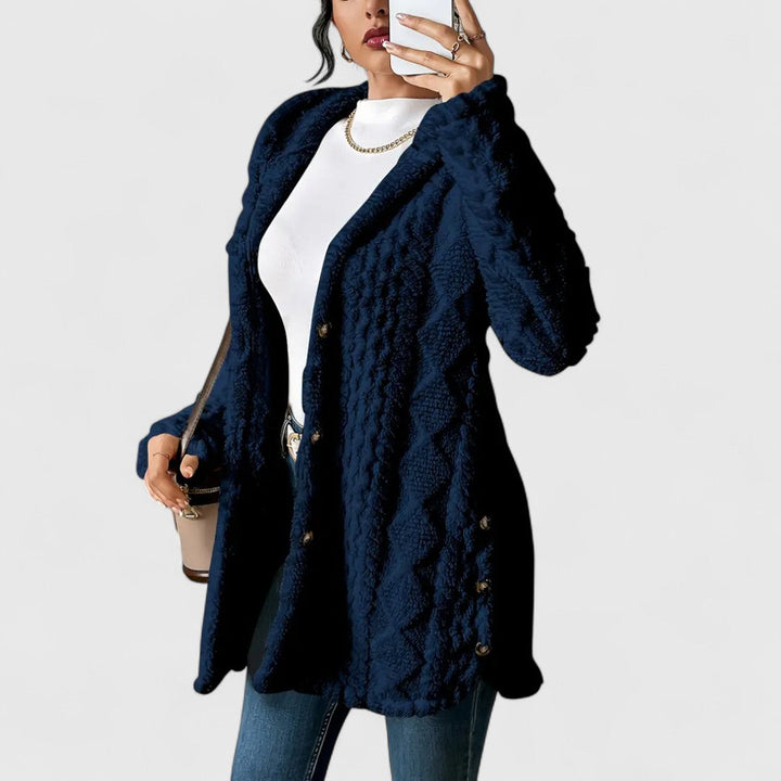 Elise - Plush Hooded Cardigan