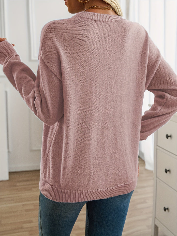 Elisabeth - Long Sleeve Crew Neck Sweater
