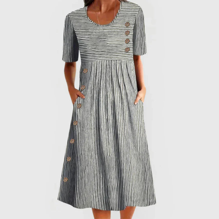 Wesna - Striped Midi Dress