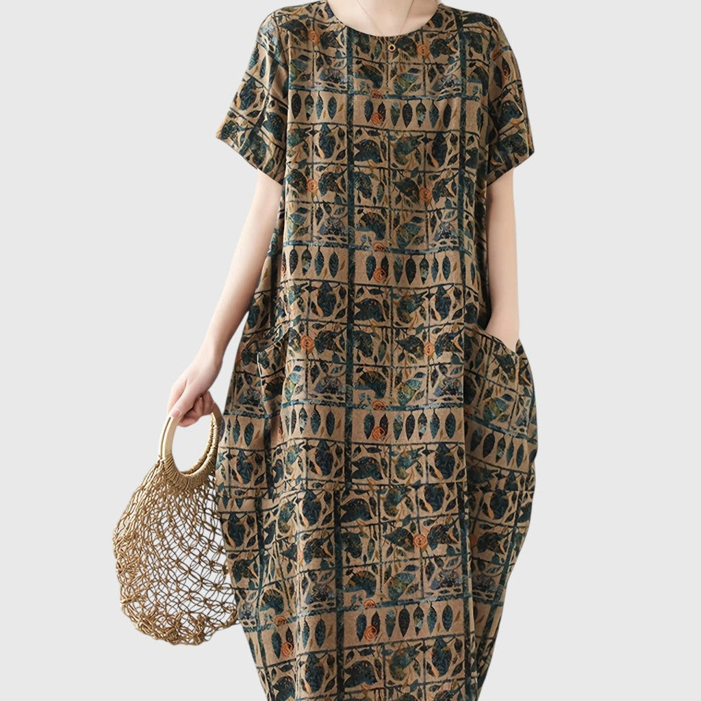 Andrea - Elegant Tummy Covering Maxi Dress