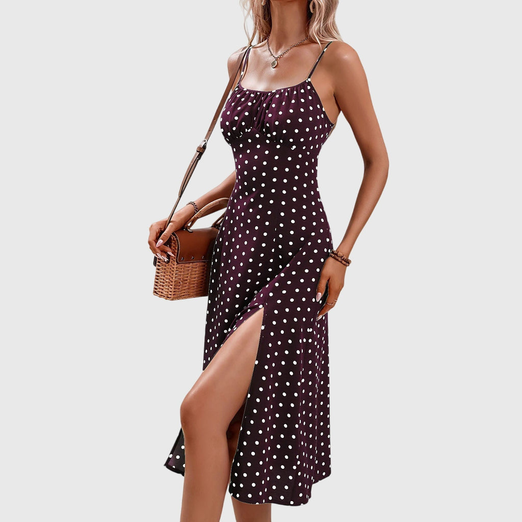 Aprille – Polka Dot Midi Dress