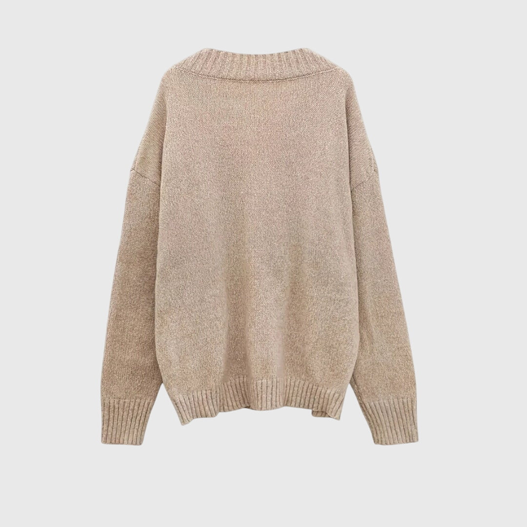 Carole - V-Neck Knitted Sweater