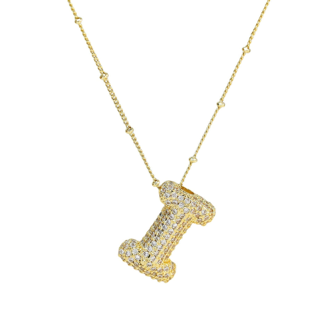 Savannah | Diamond Bubble Letter Necklace